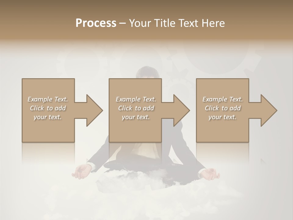 Yoga Man Black PowerPoint Template