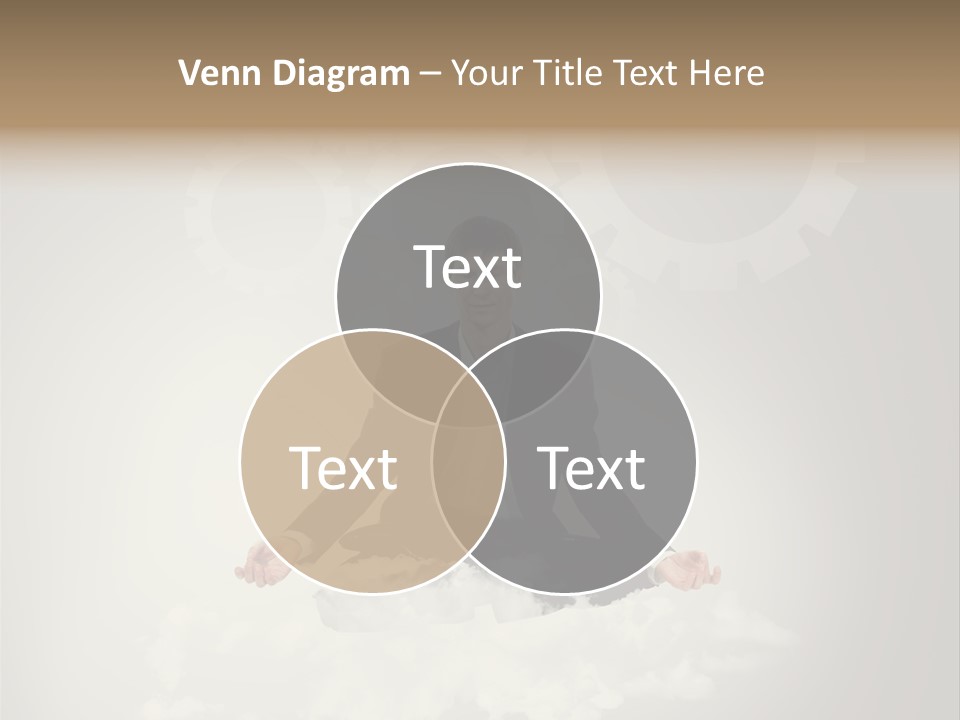 Yoga Man Black PowerPoint Template