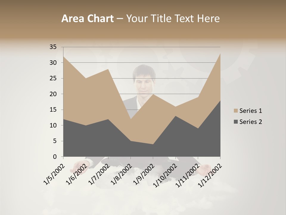 Yoga Man Black PowerPoint Template