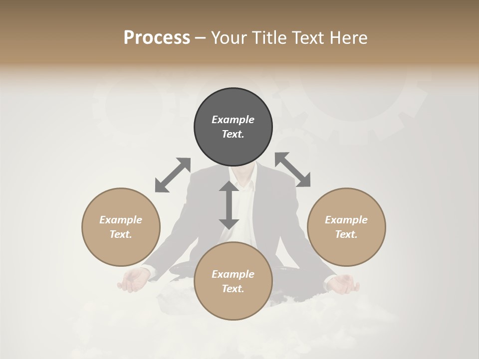 Yoga Man Black PowerPoint Template