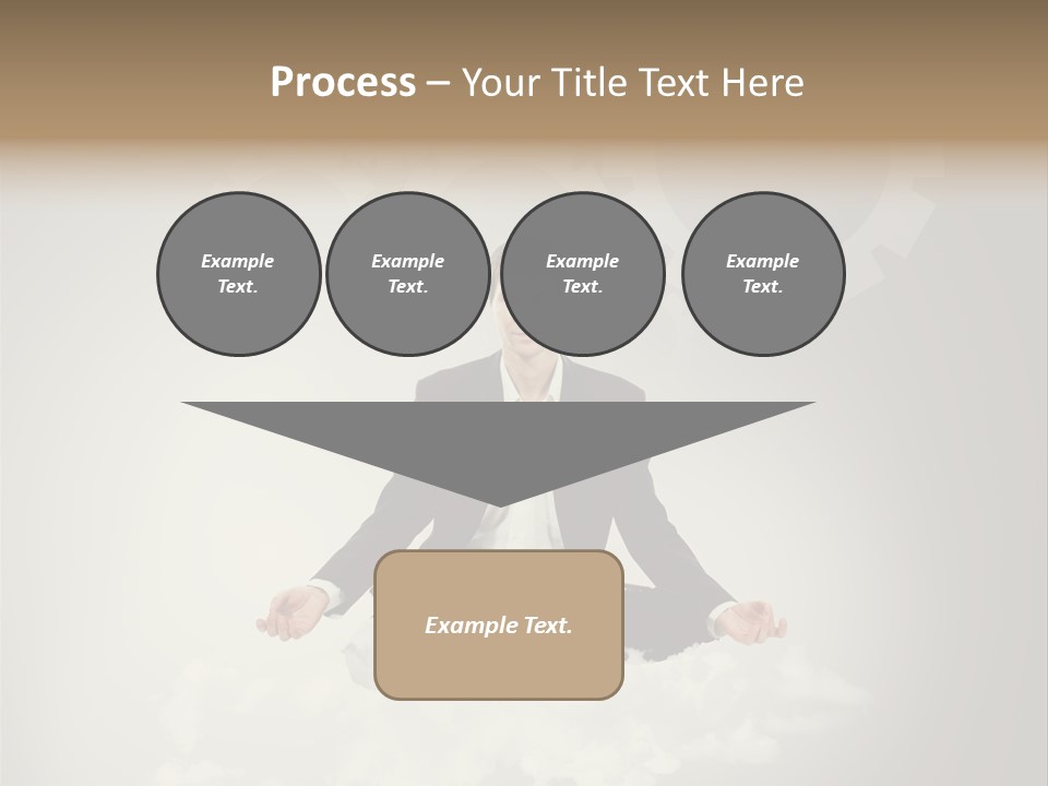 Yoga Man Black PowerPoint Template