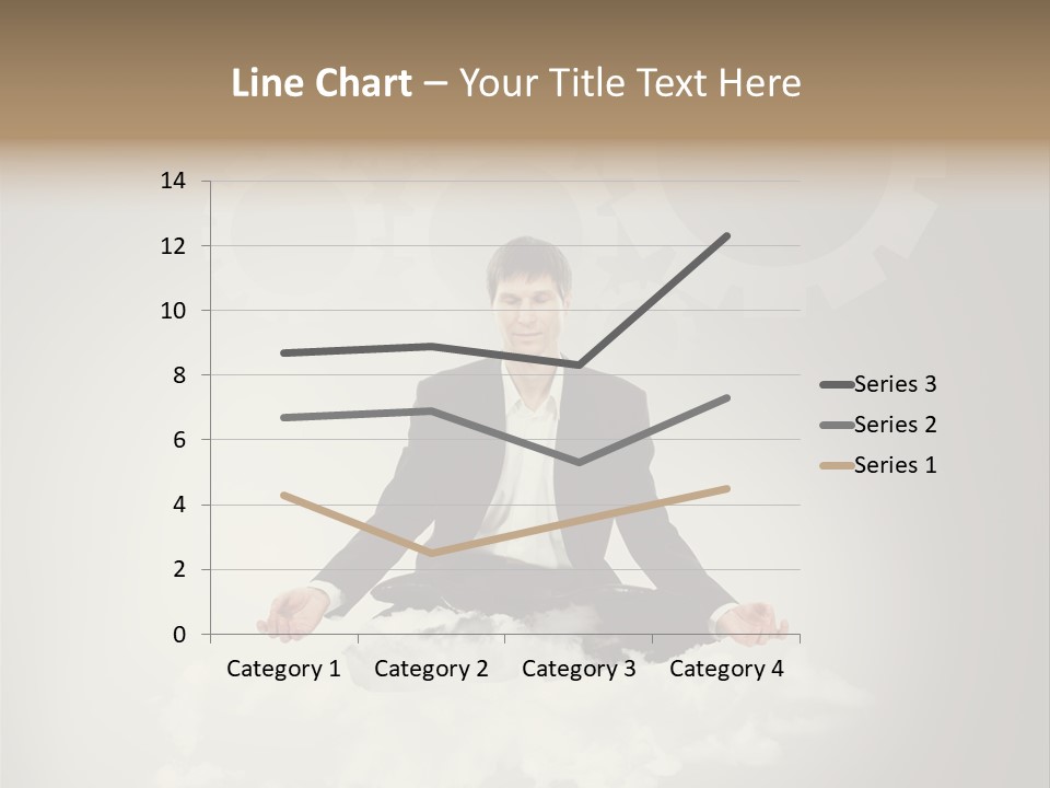 Yoga Man Black PowerPoint Template