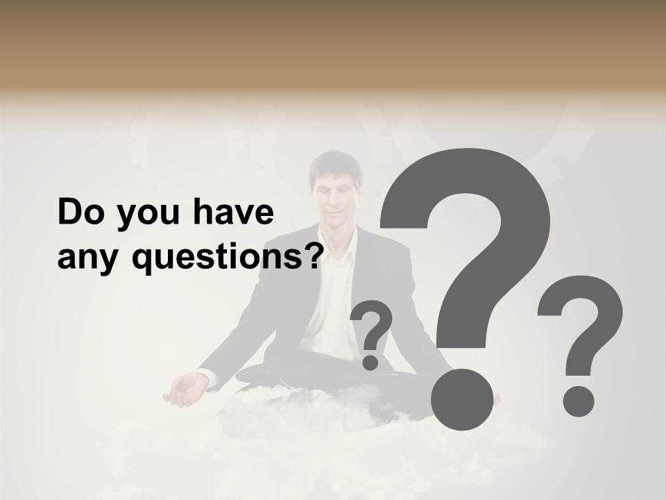 Yoga Man Black PowerPoint Template