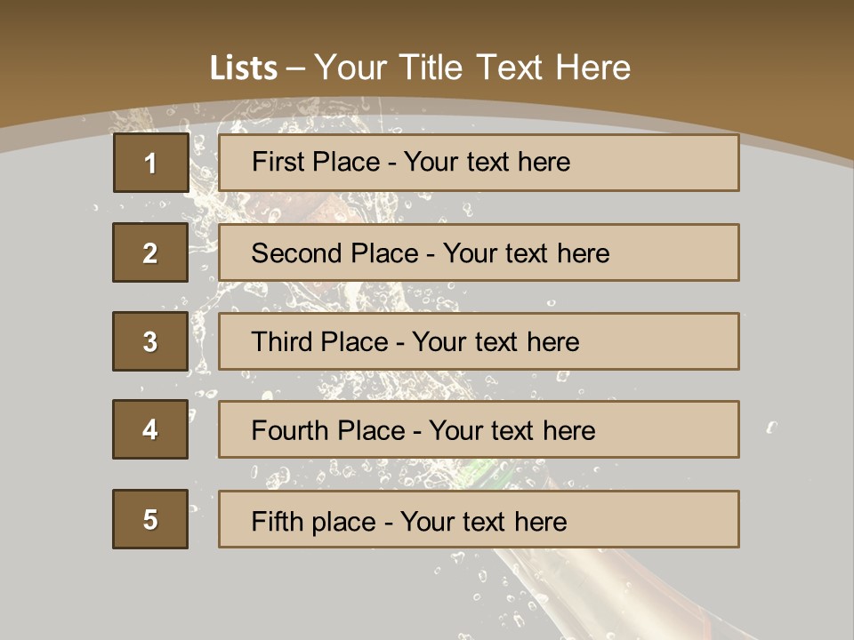 Drink Champaign Alcoholic PowerPoint Template