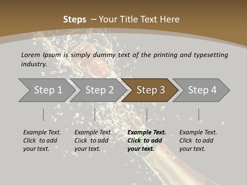 Drink Champaign Alcoholic PowerPoint Template