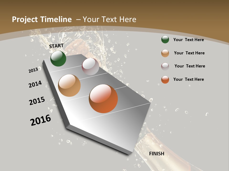 Drink Champaign Alcoholic PowerPoint Template