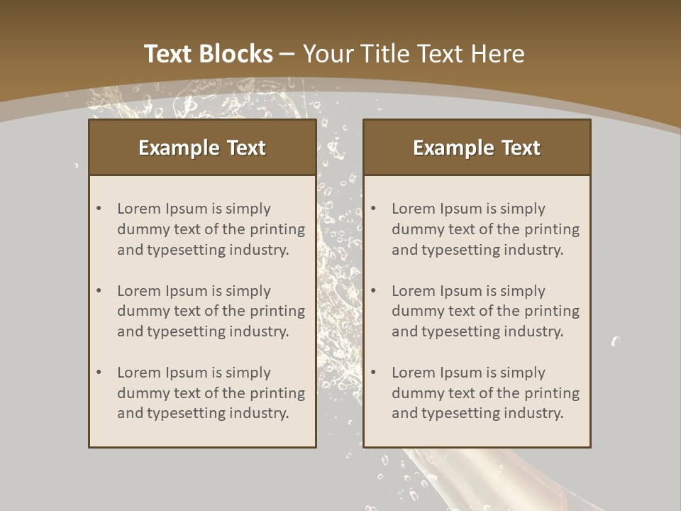Drink Champaign Alcoholic PowerPoint Template