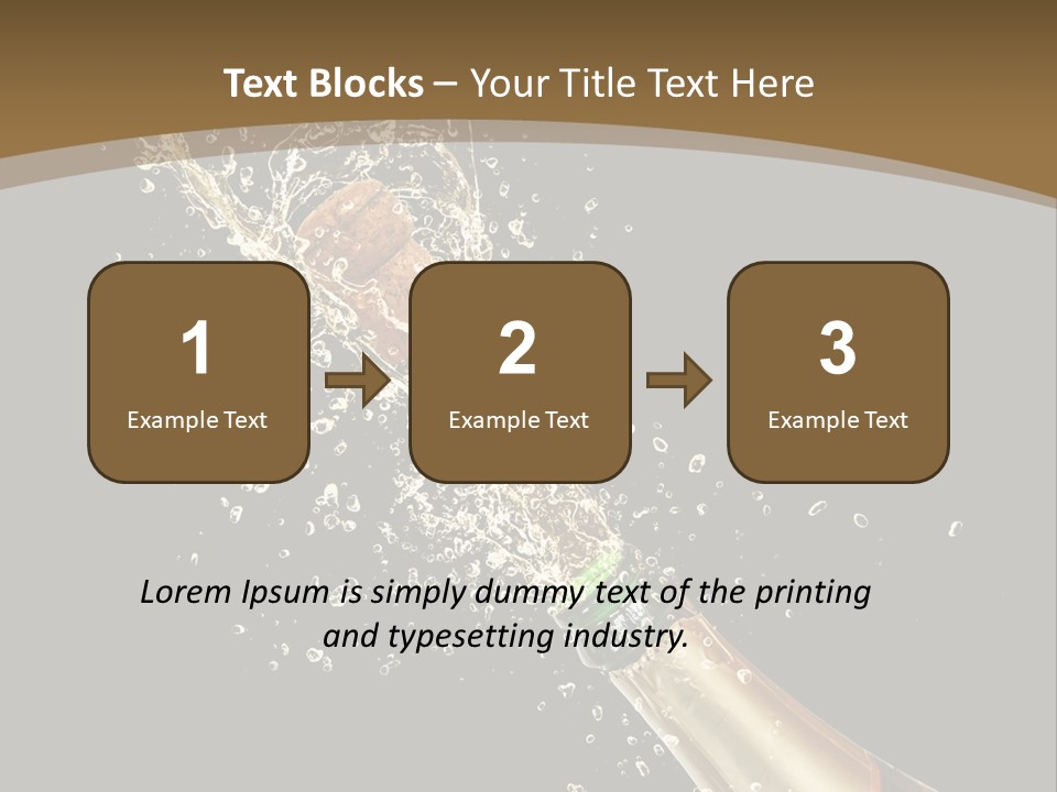 Drink Champaign Alcoholic PowerPoint Template