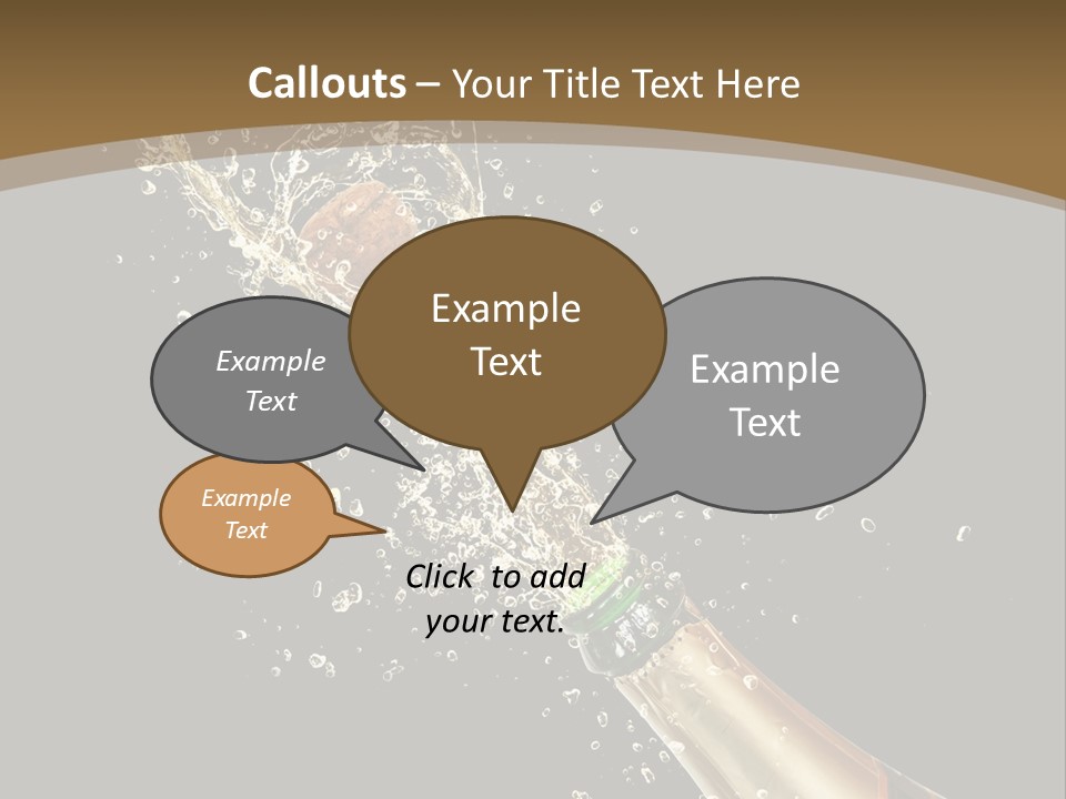 Drink Champaign Alcoholic PowerPoint Template