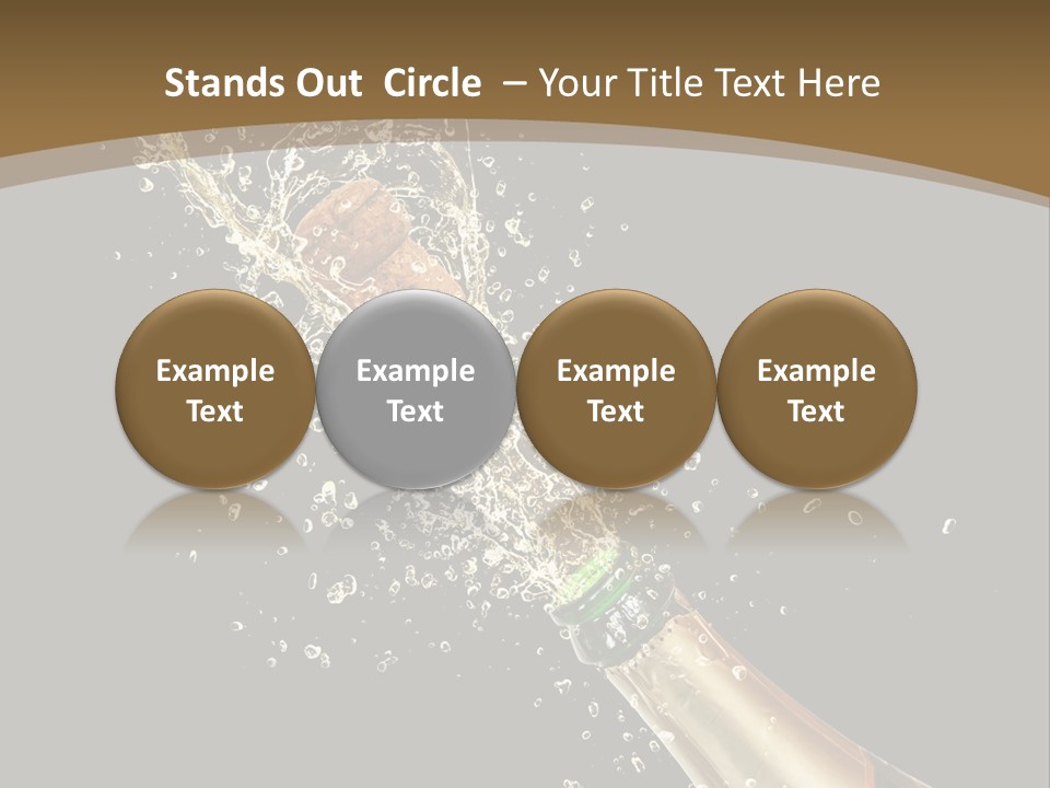 Drink Champaign Alcoholic PowerPoint Template
