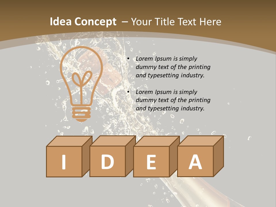 Drink Champaign Alcoholic PowerPoint Template