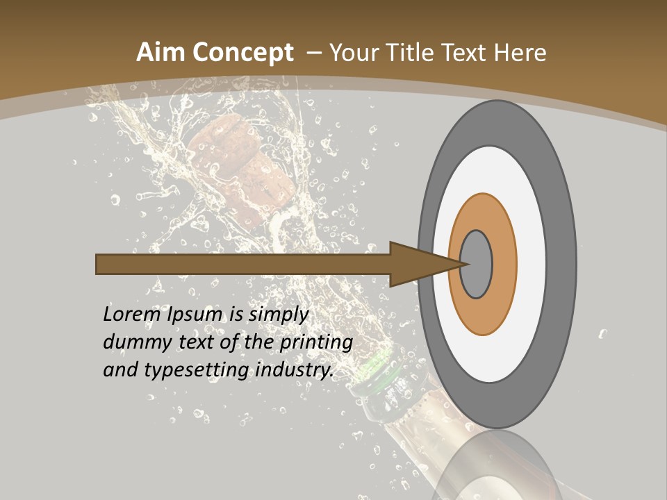 Drink Champaign Alcoholic PowerPoint Template