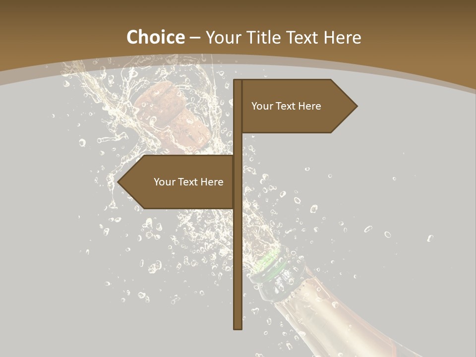 Drink Champaign Alcoholic PowerPoint Template
