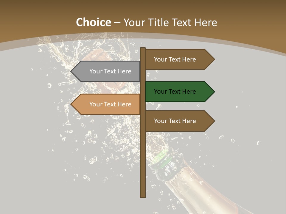 Drink Champaign Alcoholic PowerPoint Template