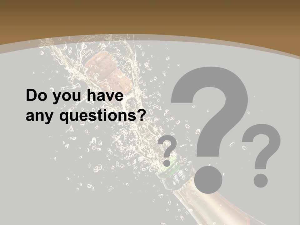 Drink Champaign Alcoholic PowerPoint Template