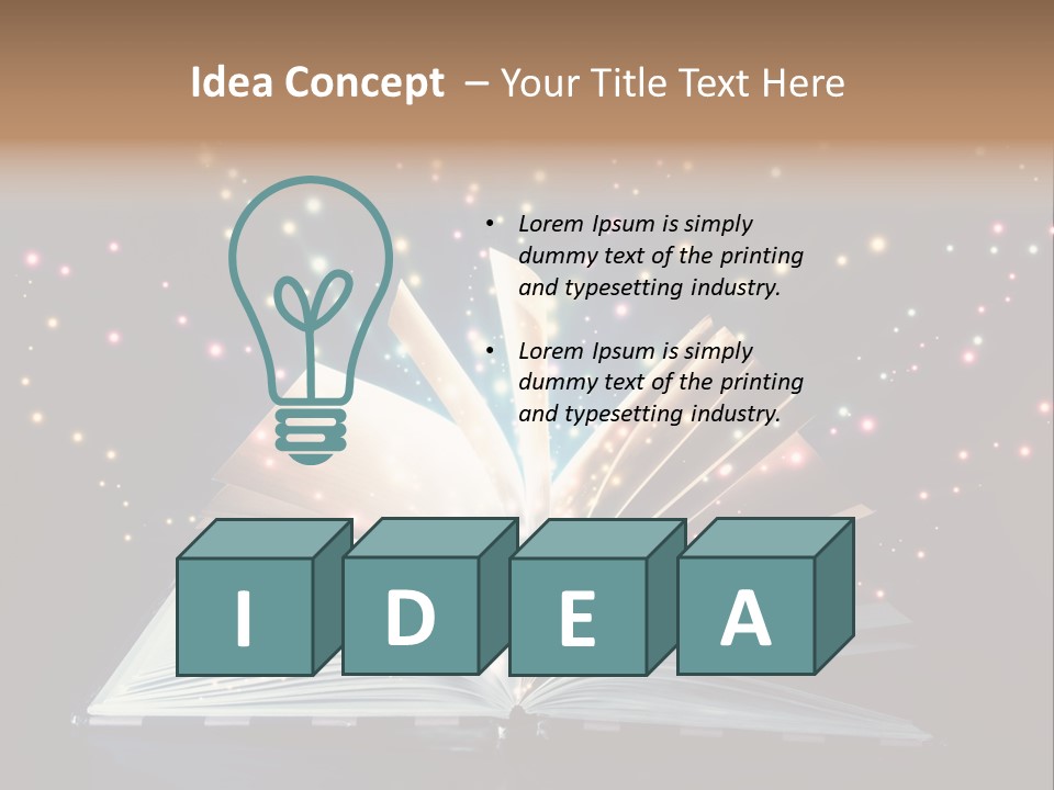 Surreal Turn Author PowerPoint Template