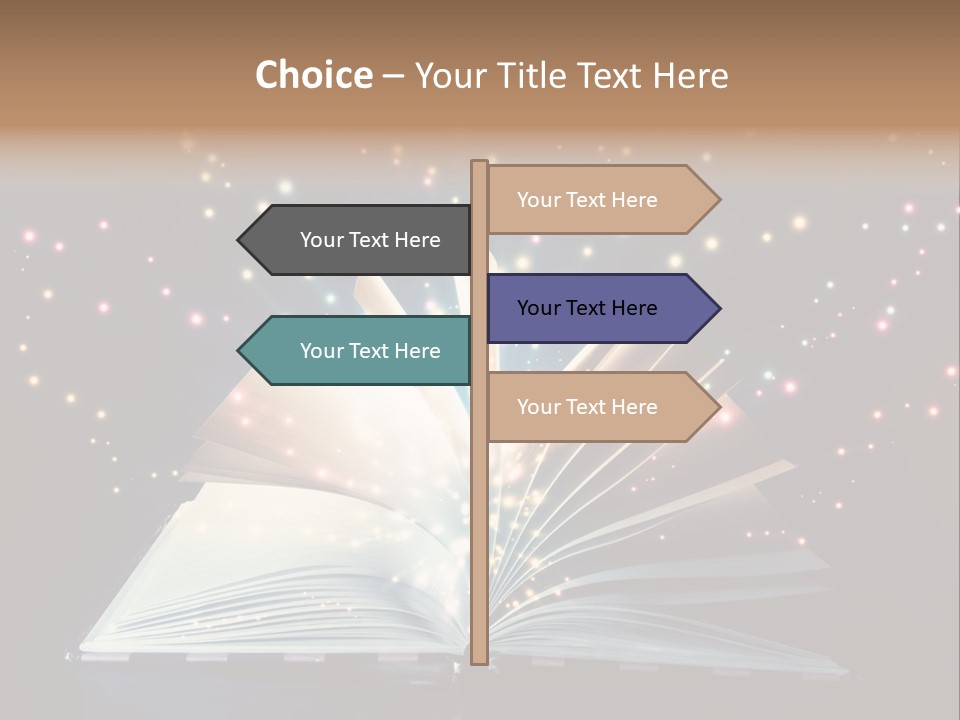Surreal Turn Author PowerPoint Template