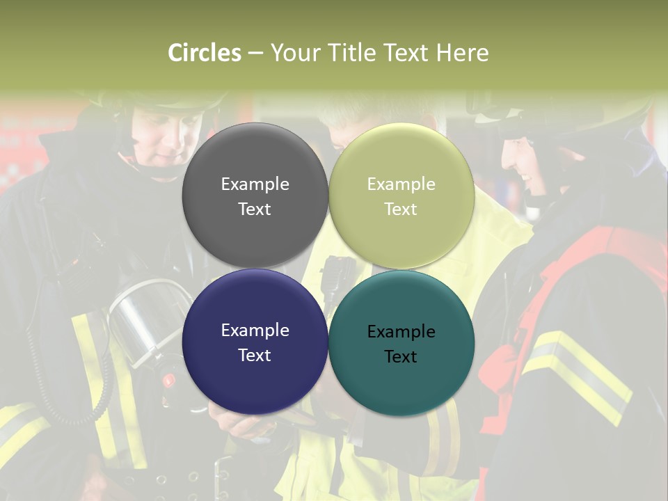 Feuerwehrmann Schutzkleidung Fire Brigade Firefighter Firefighters Firefighter Men PowerPoint Template