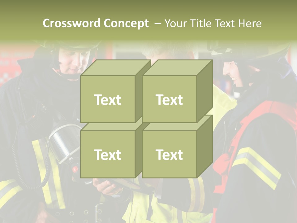 Feuerwehrmann Schutzkleidung Fire Brigade Firefighter Firefighters Firefighter Men PowerPoint Template