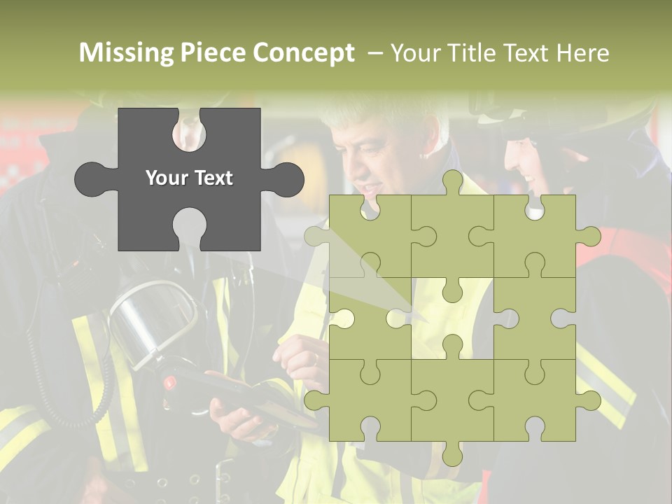 Feuerwehrmann Schutzkleidung Fire Brigade Firefighter Firefighters Firefighter Men PowerPoint Template