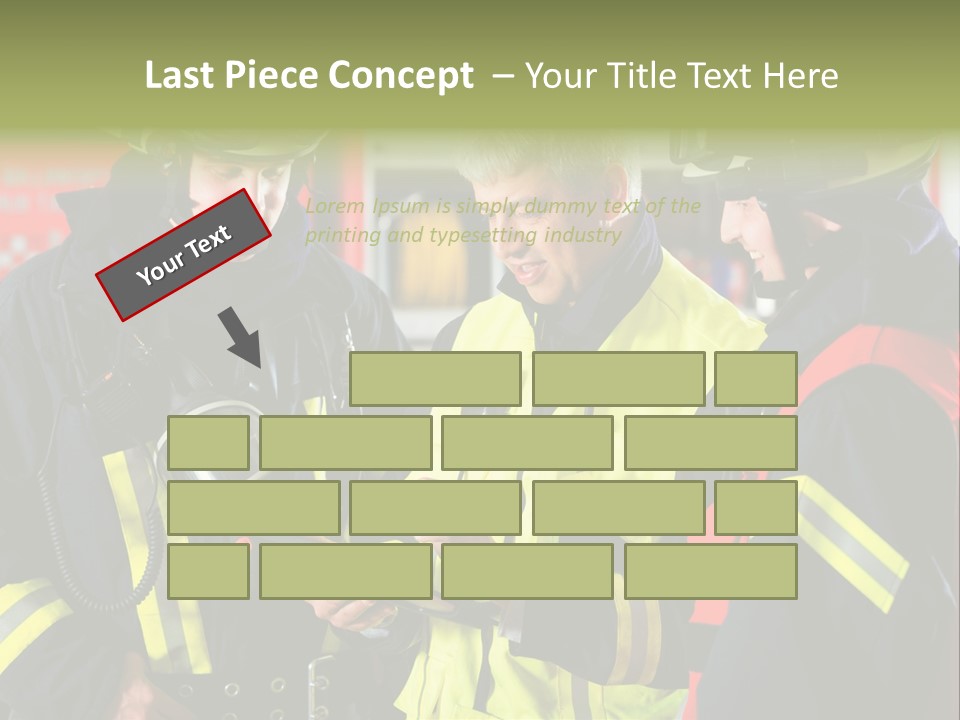 Feuerwehrmann Schutzkleidung Fire Brigade Firefighter Firefighters Firefighter Men PowerPoint Template