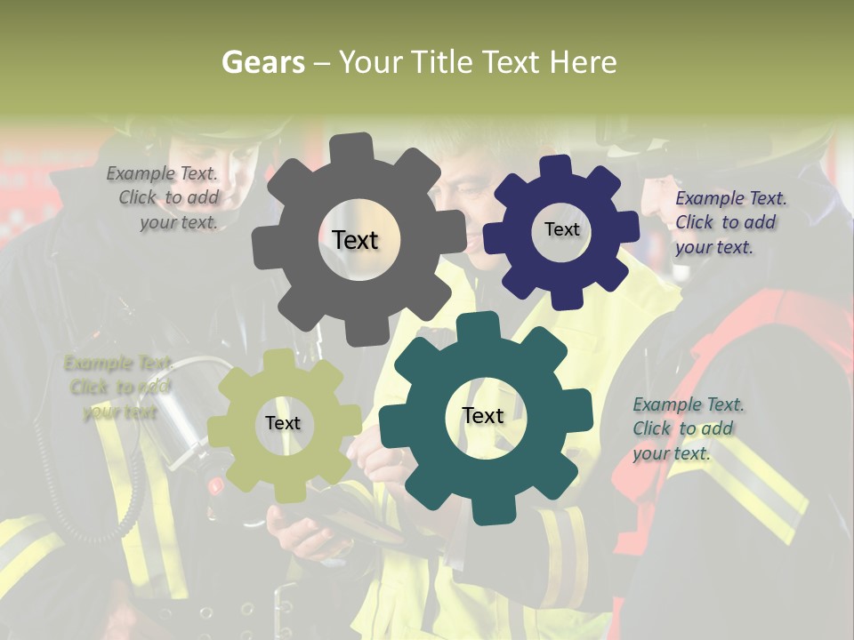 Feuerwehrmann Schutzkleidung Fire Brigade Firefighter Firefighters Firefighter Men PowerPoint Template