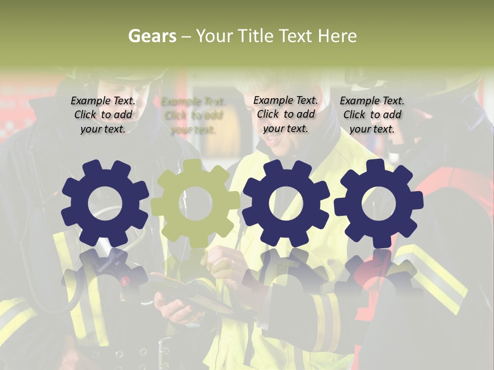 Feuerwehrmann Schutzkleidung Fire Brigade Firefighter Firefighters Firefighter Men PowerPoint Template