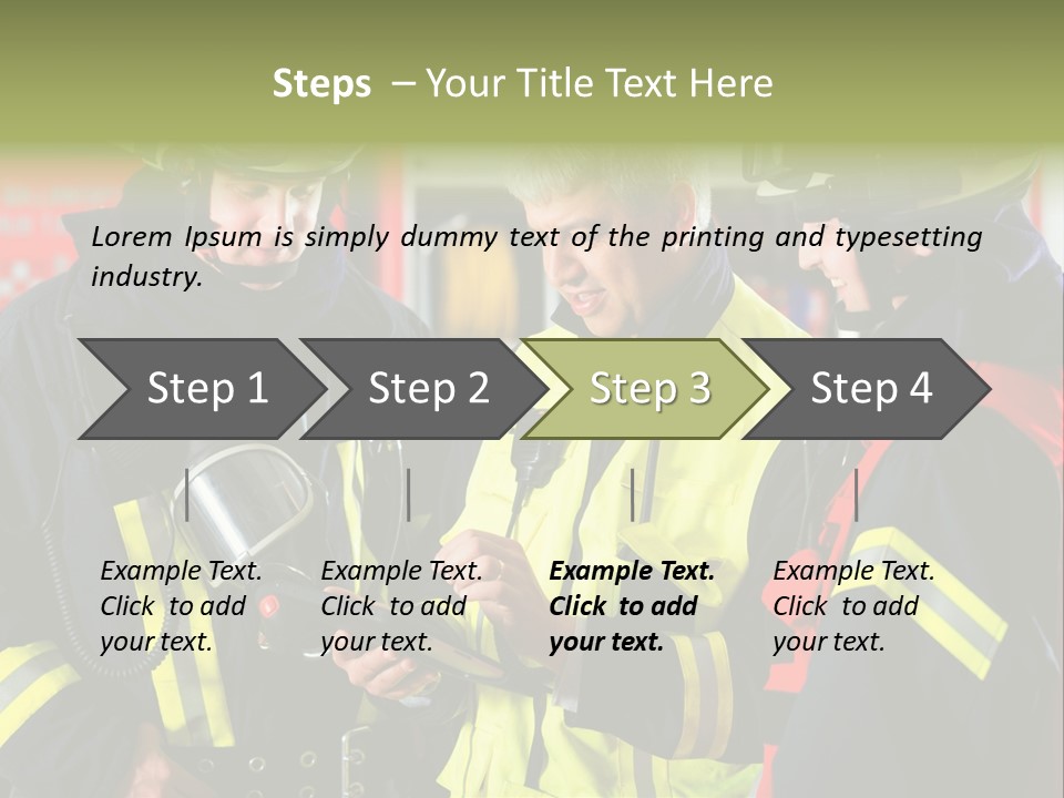 Feuerwehrmann Schutzkleidung Fire Brigade Firefighter Firefighters Firefighter Men PowerPoint Template