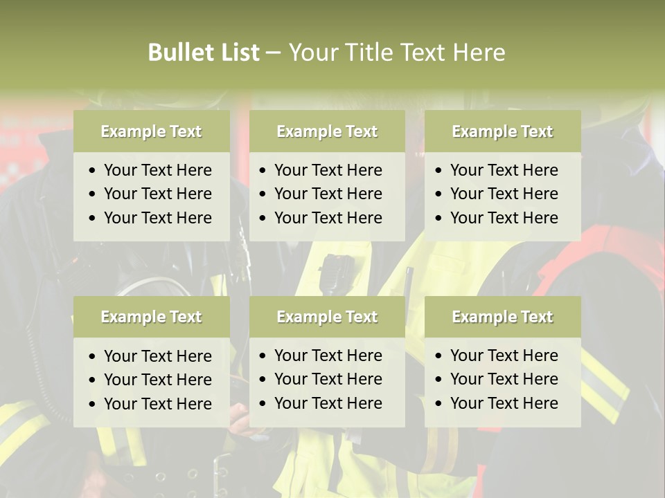 Feuerwehrmann Schutzkleidung Fire Brigade Firefighter Firefighters Firefighter Men PowerPoint Template