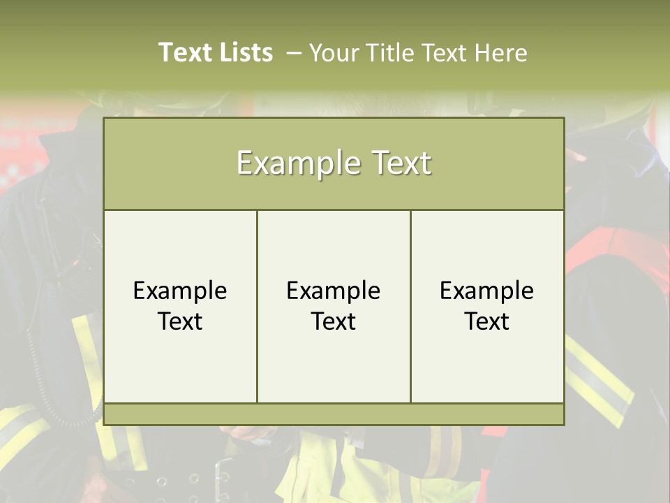 Feuerwehrmann Schutzkleidung Fire Brigade Firefighter Firefighters Firefighter Men PowerPoint Template