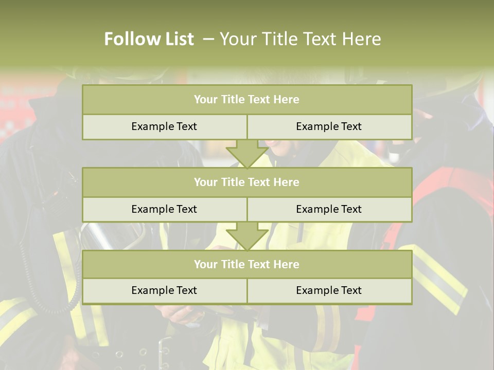 Feuerwehrmann Schutzkleidung Fire Brigade Firefighter Firefighters Firefighter Men PowerPoint Template