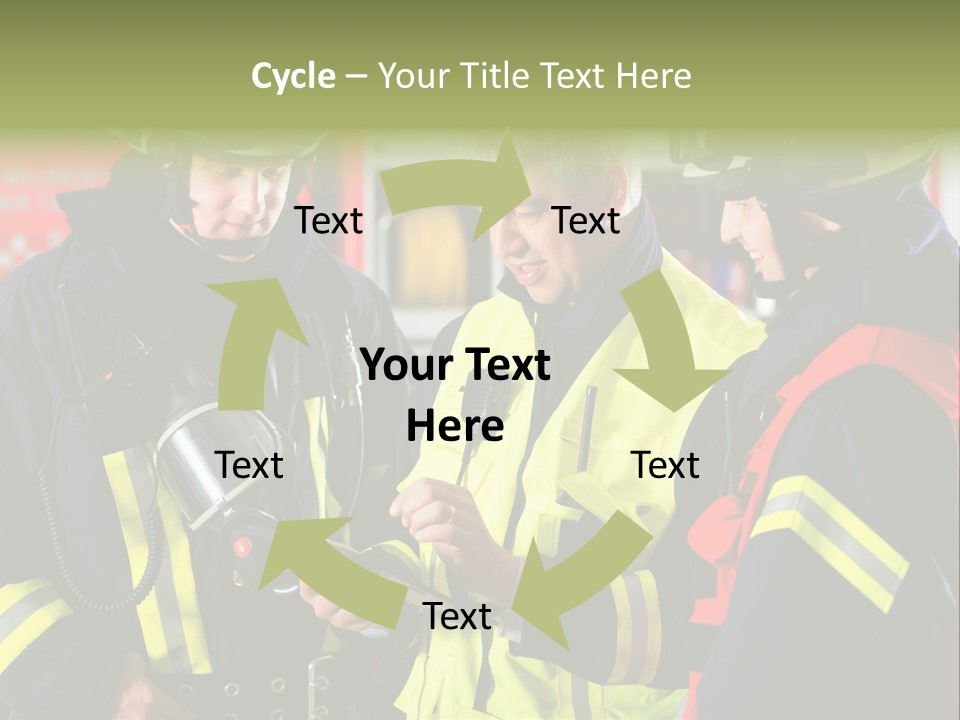 Feuerwehrmann Schutzkleidung Fire Brigade Firefighter Firefighters Firefighter Men PowerPoint Template