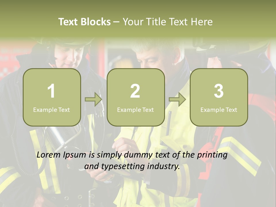 Feuerwehrmann Schutzkleidung Fire Brigade Firefighter Firefighters Firefighter Men PowerPoint Template