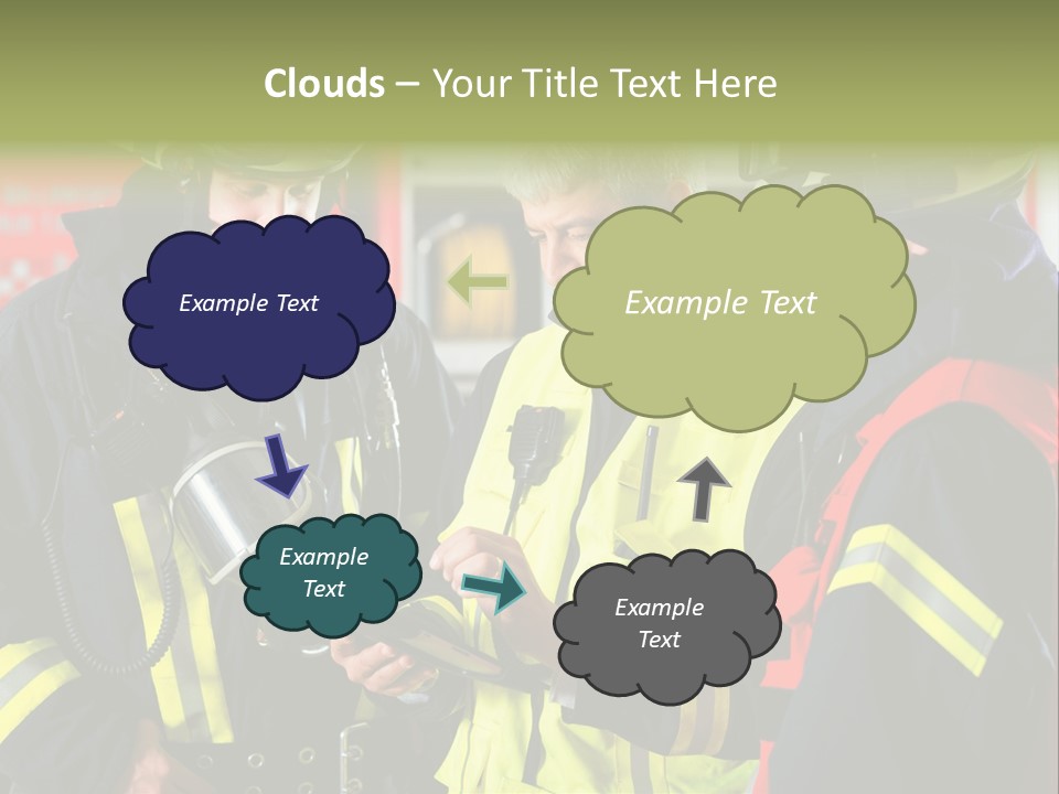 Feuerwehrmann Schutzkleidung Fire Brigade Firefighter Firefighters Firefighter Men PowerPoint Template