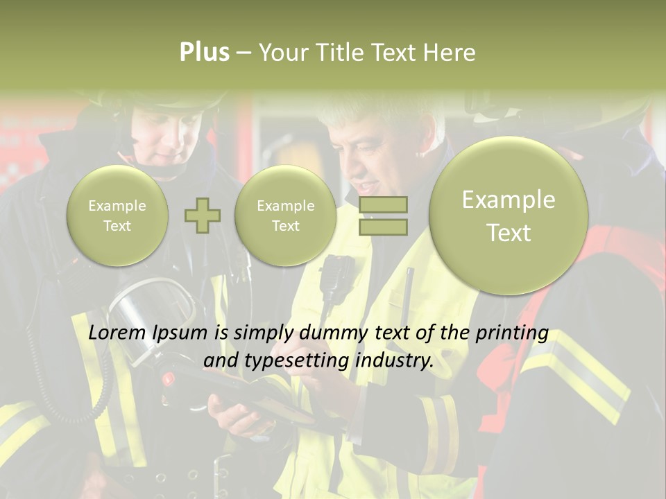 Feuerwehrmann Schutzkleidung Fire Brigade Firefighter Firefighters Firefighter Men PowerPoint Template