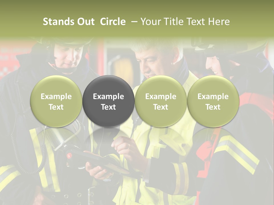 Feuerwehrmann Schutzkleidung Fire Brigade Firefighter Firefighters Firefighter Men PowerPoint Template