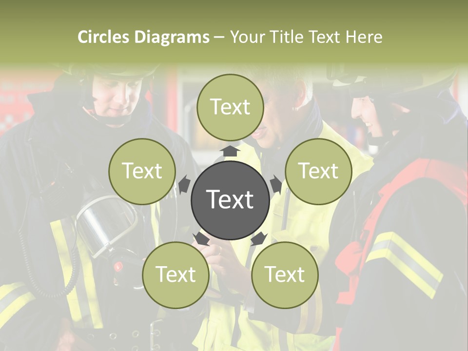 Feuerwehrmann Schutzkleidung Fire Brigade Firefighter Firefighters Firefighter Men PowerPoint Template