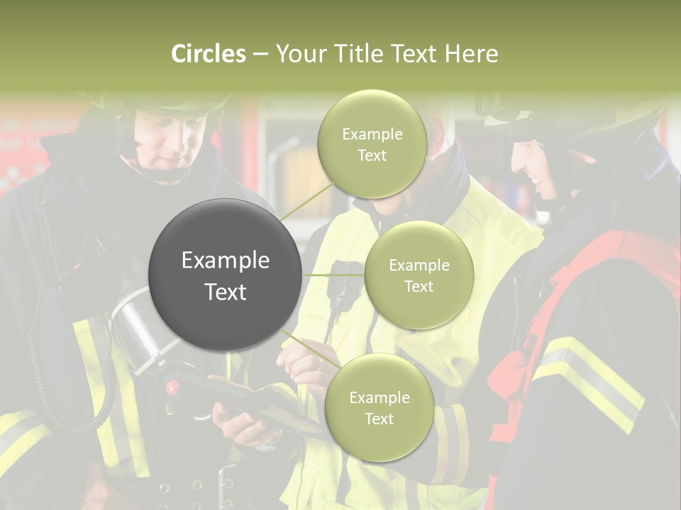 Feuerwehrmann Schutzkleidung Fire Brigade Firefighter Firefighters Firefighter Men PowerPoint Template