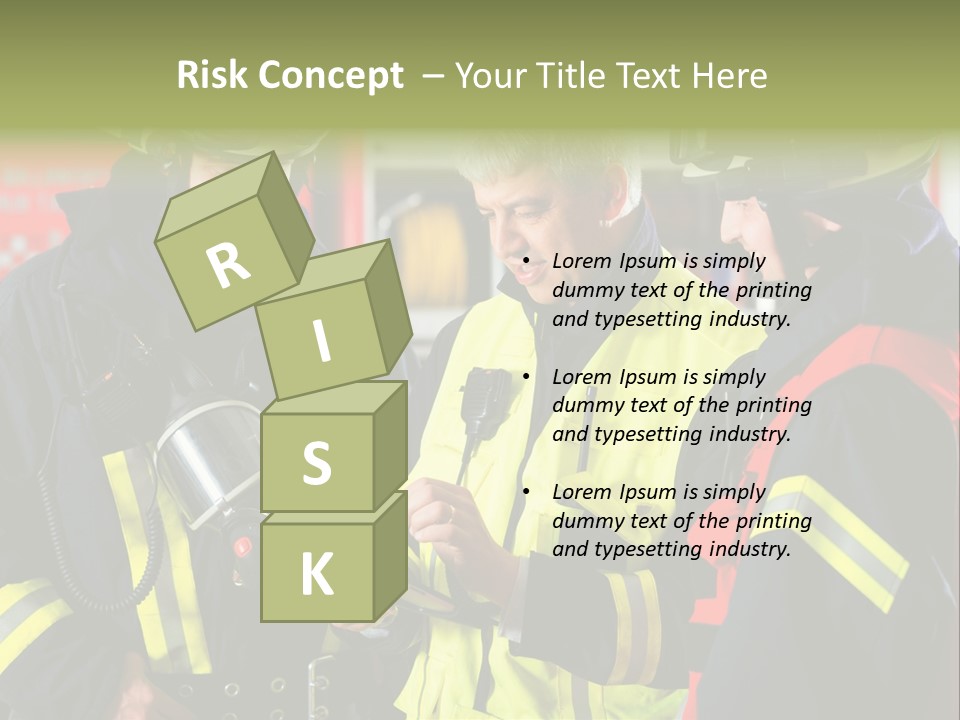 Feuerwehrmann Schutzkleidung Fire Brigade Firefighter Firefighters Firefighter Men PowerPoint Template