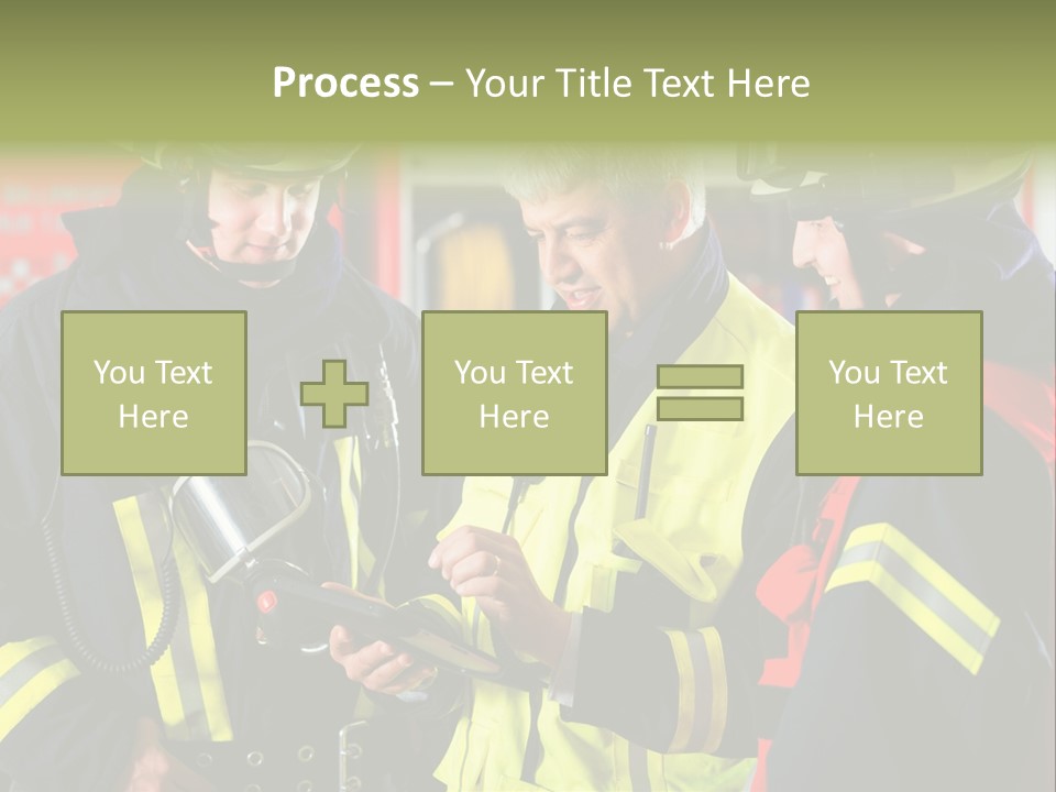 Feuerwehrmann Schutzkleidung Fire Brigade Firefighter Firefighters Firefighter Men PowerPoint Template