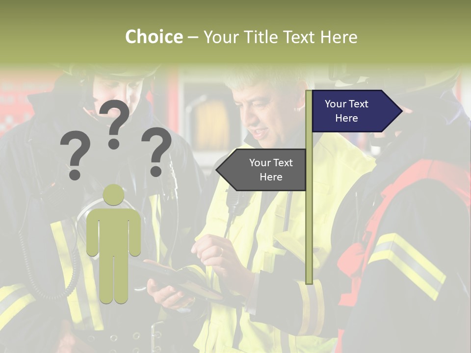 Feuerwehrmann Schutzkleidung Fire Brigade Firefighter Firefighters Firefighter Men PowerPoint Template