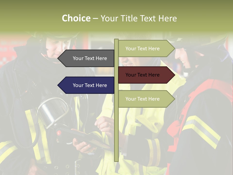 Feuerwehrmann Schutzkleidung Fire Brigade Firefighter Firefighters Firefighter Men PowerPoint Template