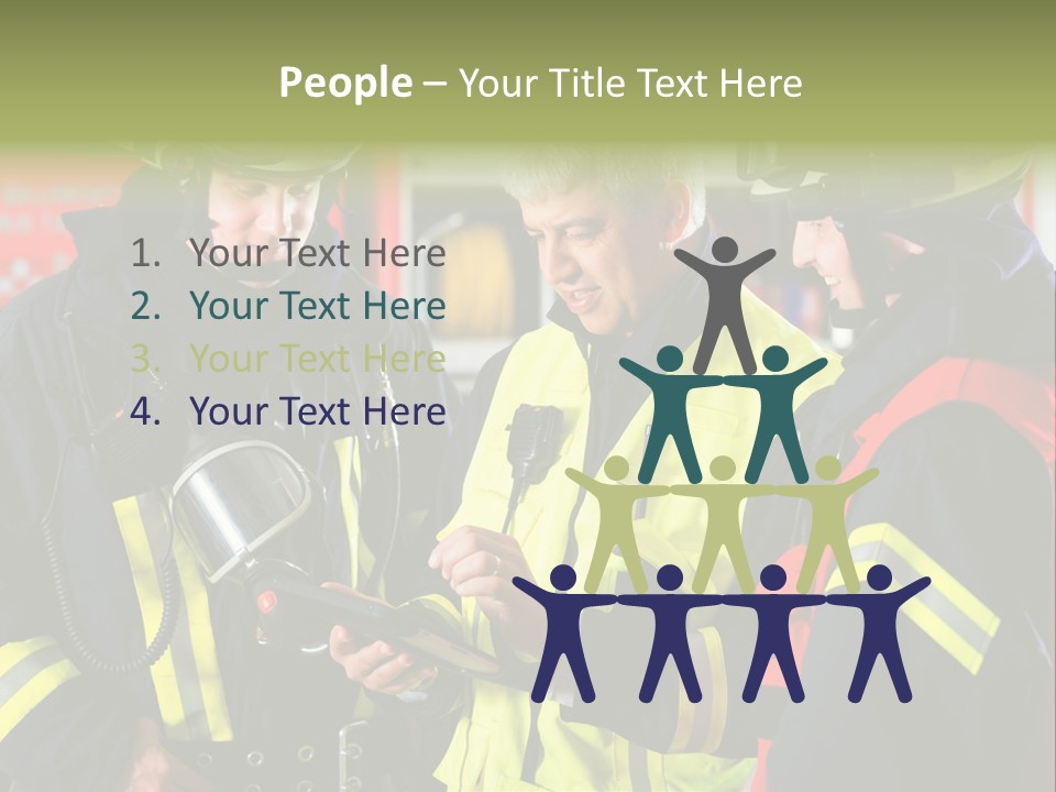 Feuerwehrmann Schutzkleidung Fire Brigade Firefighter Firefighters Firefighter Men PowerPoint Template
