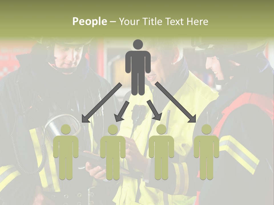 Feuerwehrmann Schutzkleidung Fire Brigade Firefighter Firefighters Firefighter Men PowerPoint Template