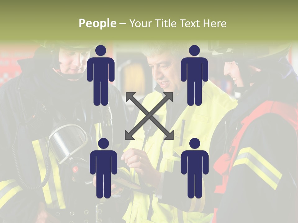 Feuerwehrmann Schutzkleidung Fire Brigade Firefighter Firefighters Firefighter Men PowerPoint Template