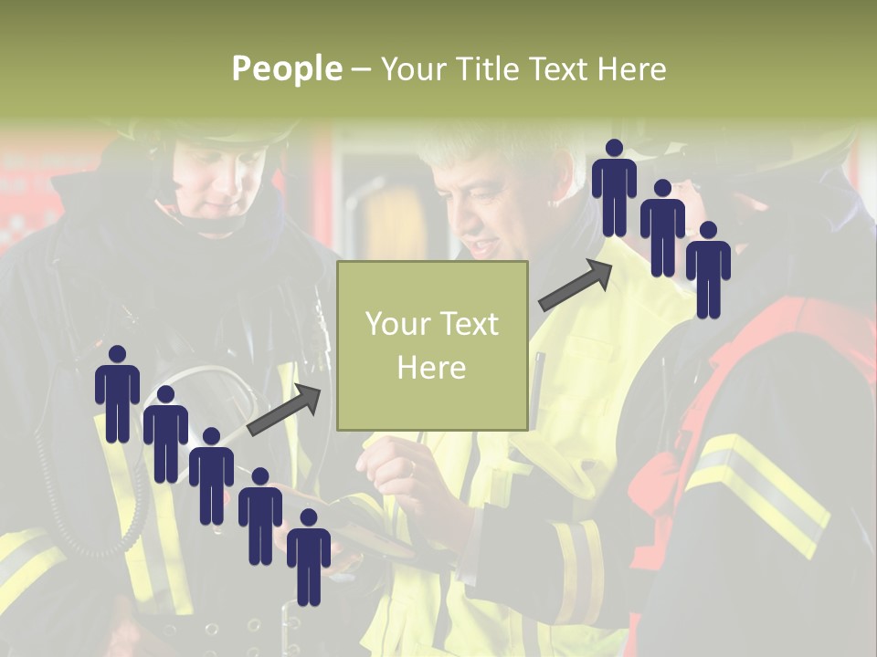 Feuerwehrmann Schutzkleidung Fire Brigade Firefighter Firefighters Firefighter Men PowerPoint Template