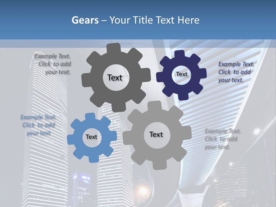 Shanghai Dynamic Vehicle PowerPoint Template