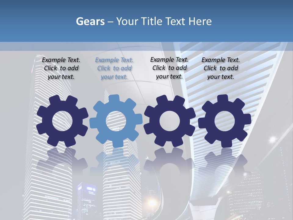 Shanghai Dynamic Vehicle PowerPoint Template