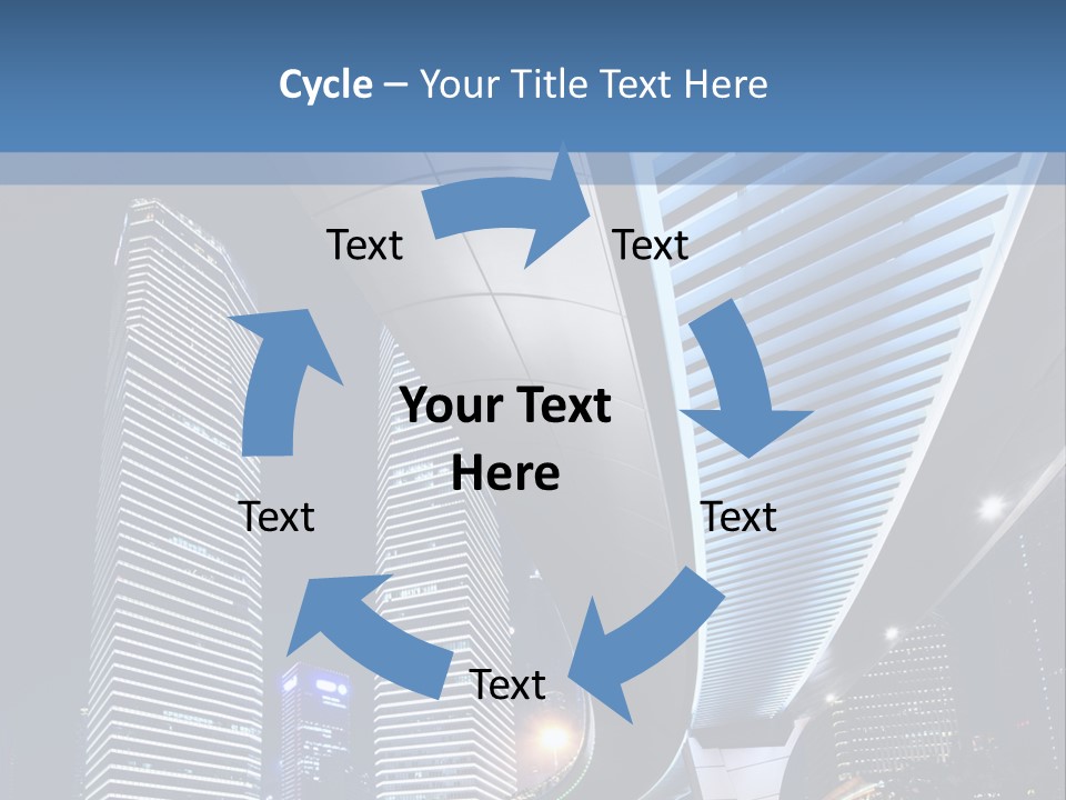 Shanghai Dynamic Vehicle PowerPoint Template