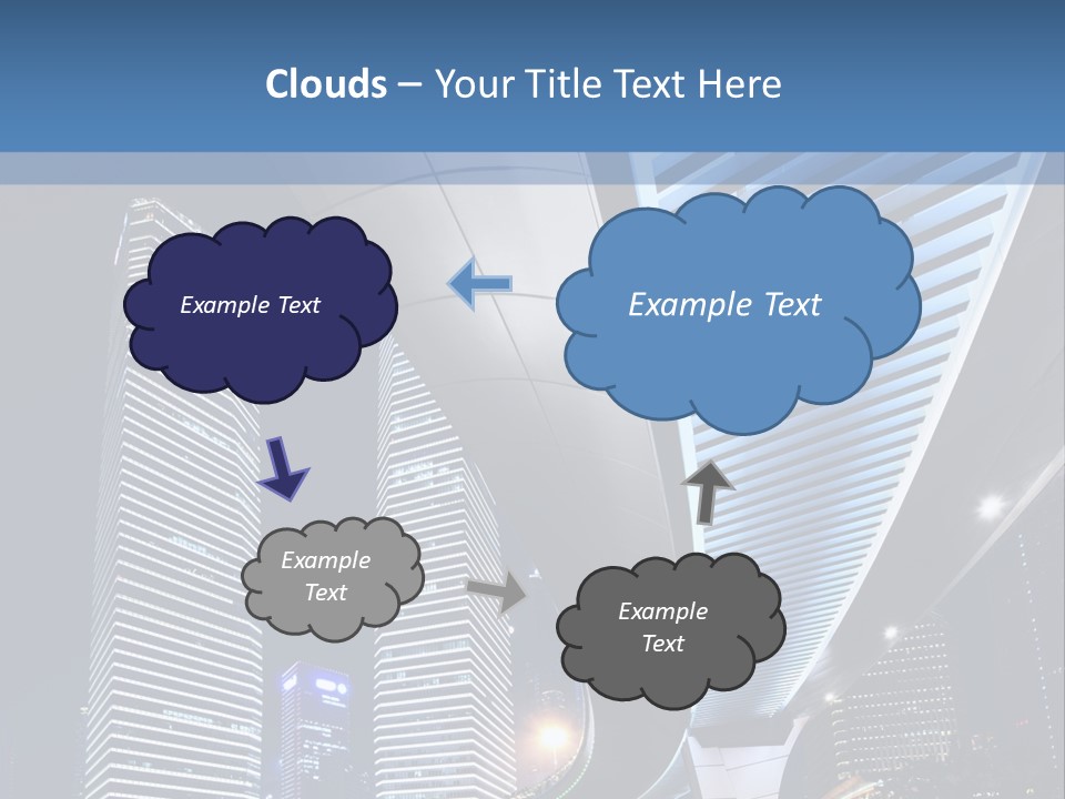 Shanghai Dynamic Vehicle PowerPoint Template